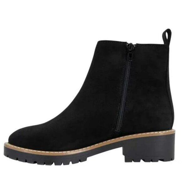 Kensie Kayla Ladies' Chelsea Faux Suede Boot, Black, Size 6.5, 7.5, 8, 9, 10 - Picture 5 of 6